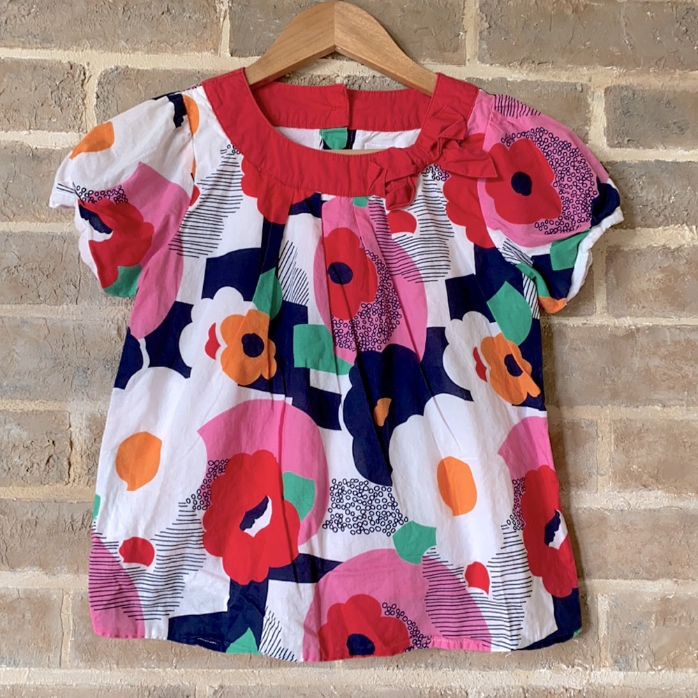 Gymboree Girl’s Floral Cotton Top Size 8